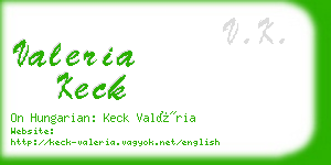 valeria keck business card